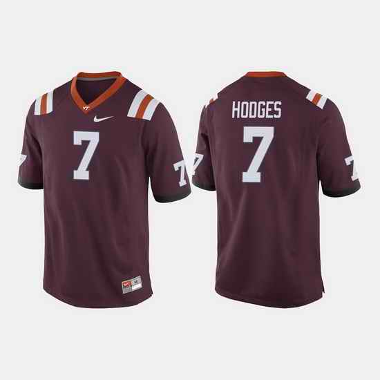 Men Virginia Tech Hokies Bucky Hodges College Football Maroon Jersey